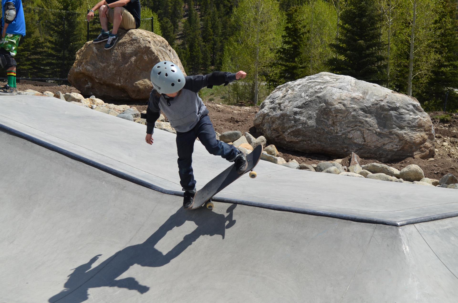 Boy Skateboarding