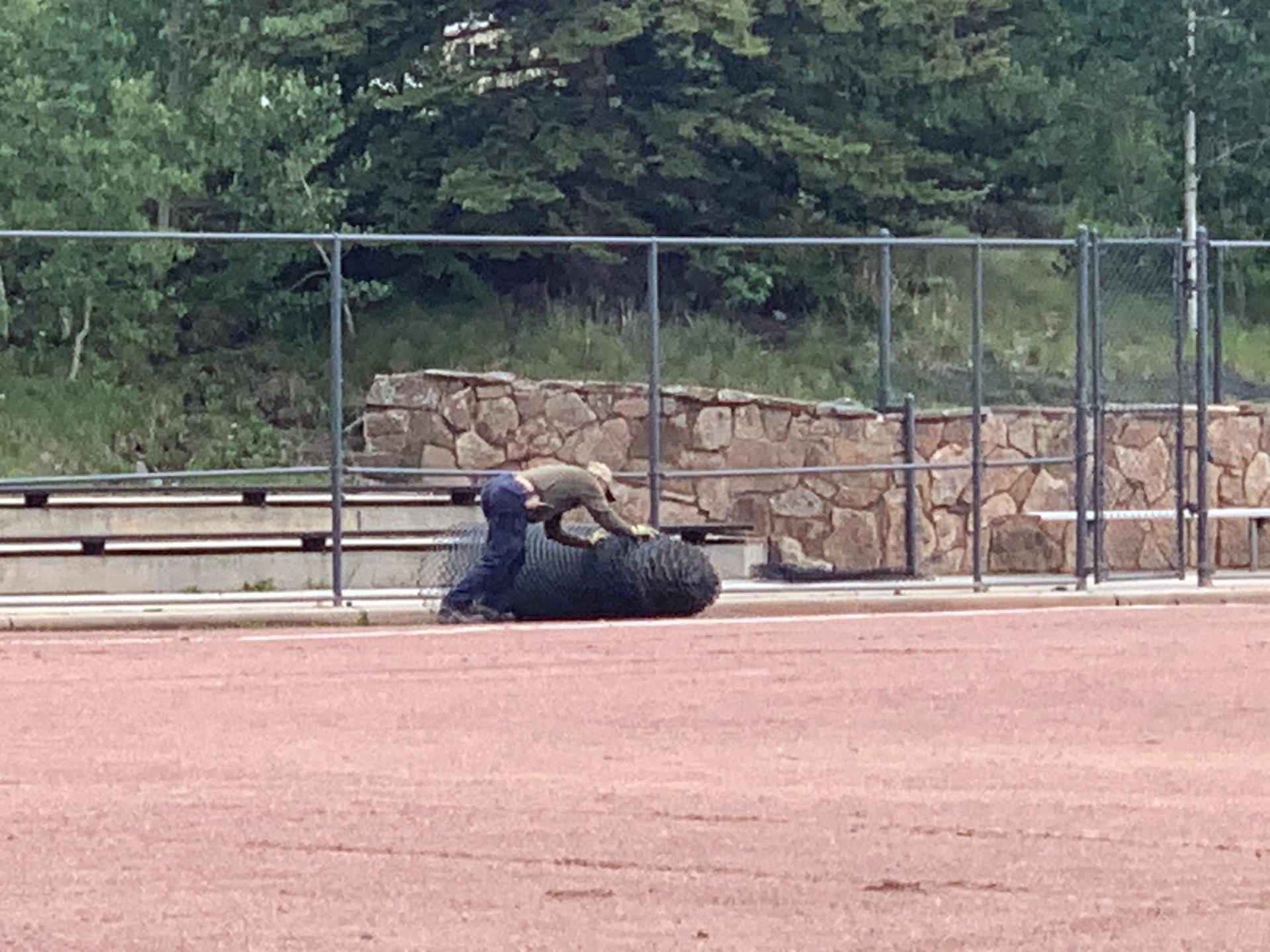 South field turf installation