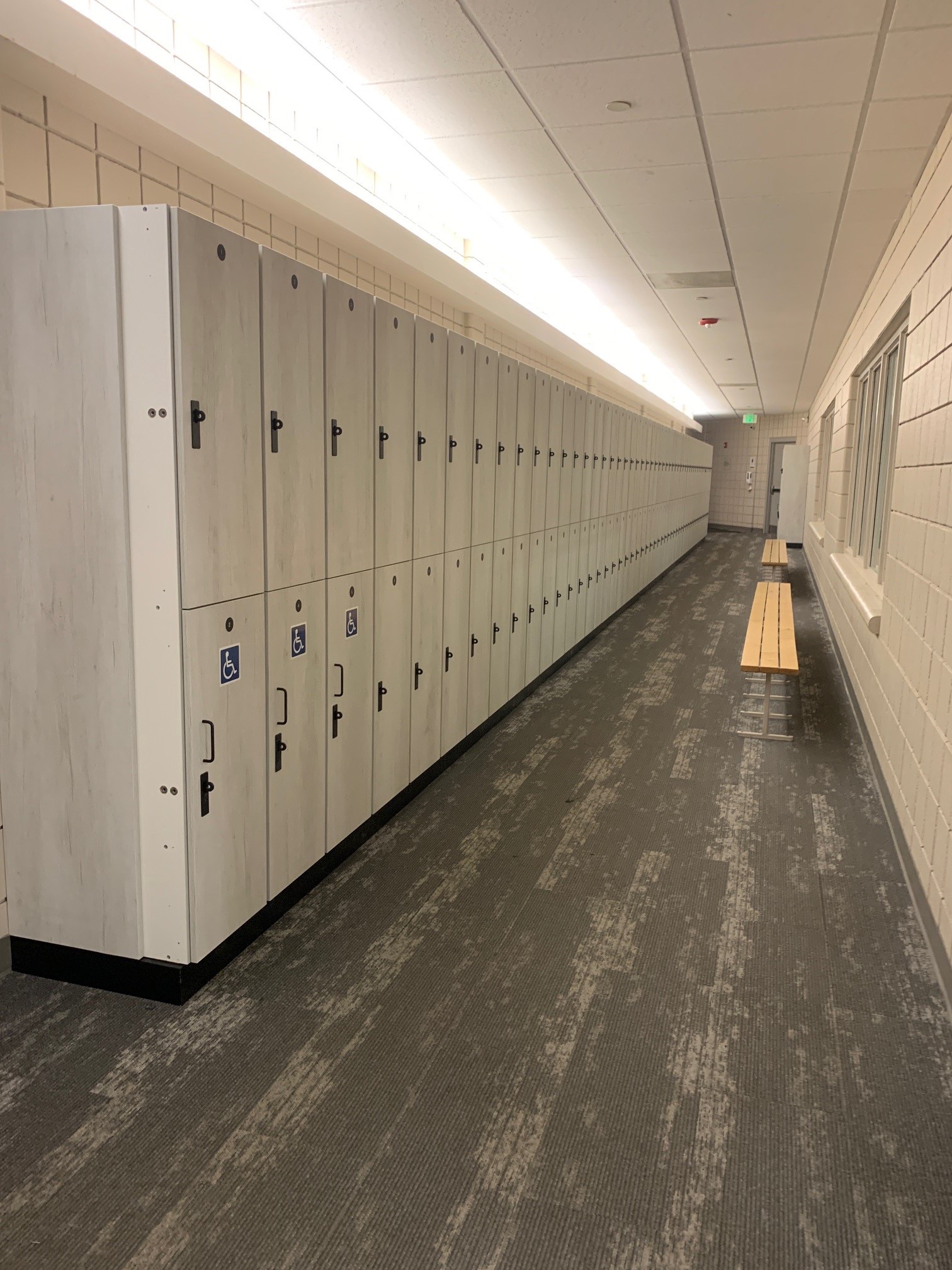 New hallway lockers